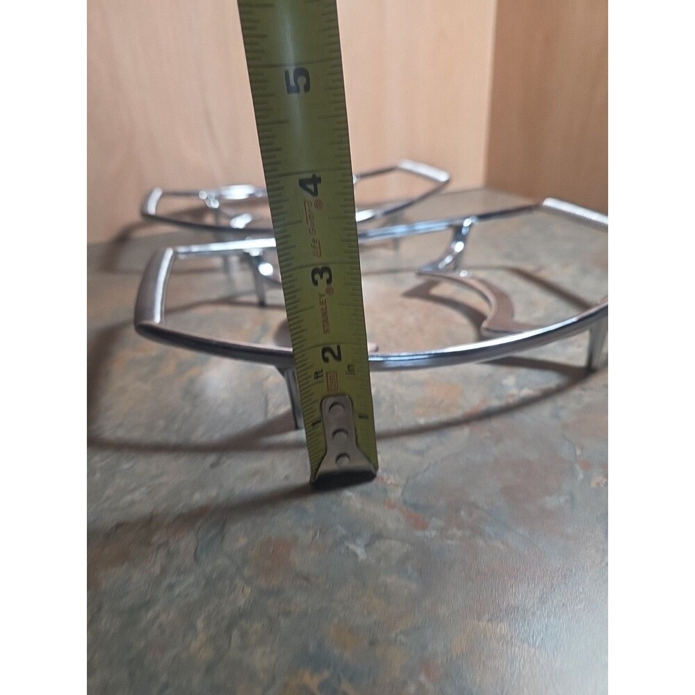 2 Corning Ware Casserole Stand Metal Trivet Pyrex Holder P-11-M-1 - Picture 5 of 9